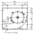 DC 12V Big Air Flow Cross Flow Cooling Fan